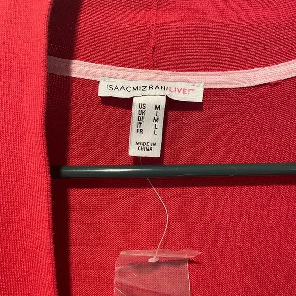 Isaac Mizrahi Live! Coral Cardigan - Picture 3 of 3